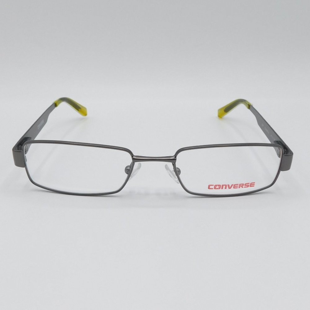 NEW CONVERSE  EYEGLASSES FRAME ZAP GUNMETAL YELLOW RECTANGLE KIDS RX 47-… - Picture 3 of 8